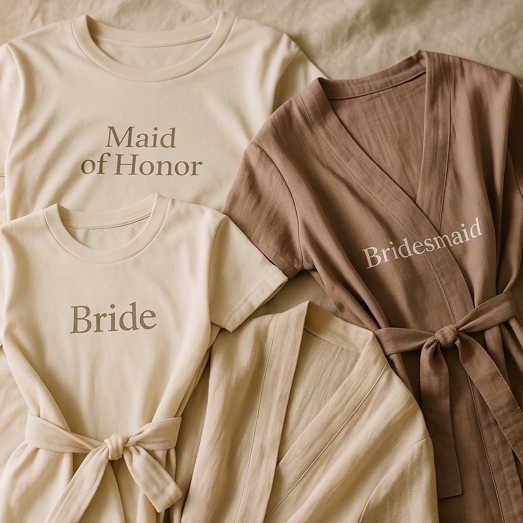 Wedding Party Shirt Checklist (Bridal + Grooms + Welcome Bags)