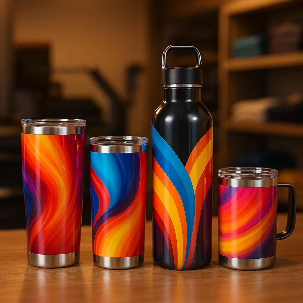 UV printed custom branded tumblers and hard goods in Meridian Idaho