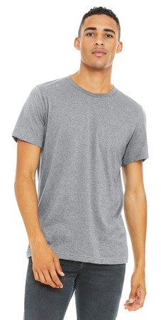 BELLA+CANVAS Unisex Heather CVC Short Sleeve Tee. BC3001CVC