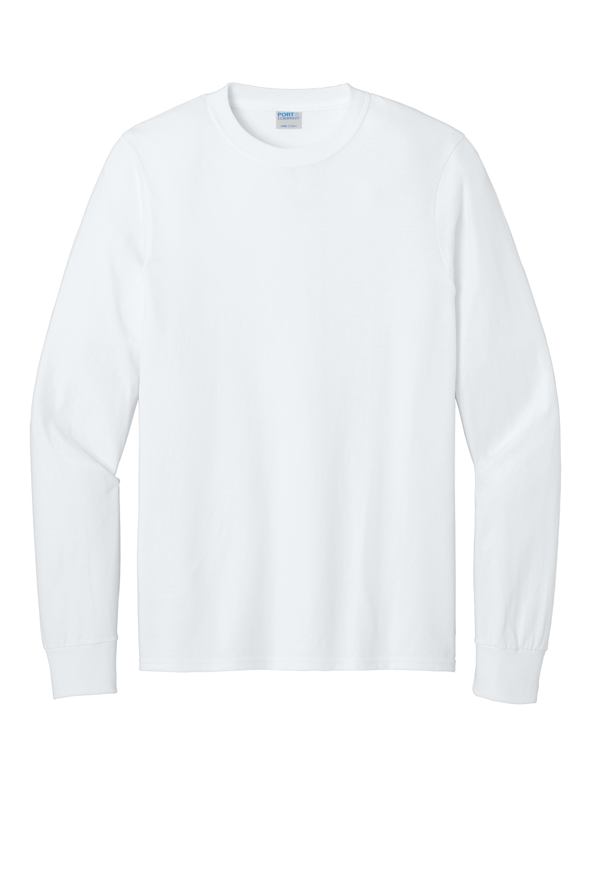 Port & Co Long Sleeve Core Cotton Tee. PC54LS