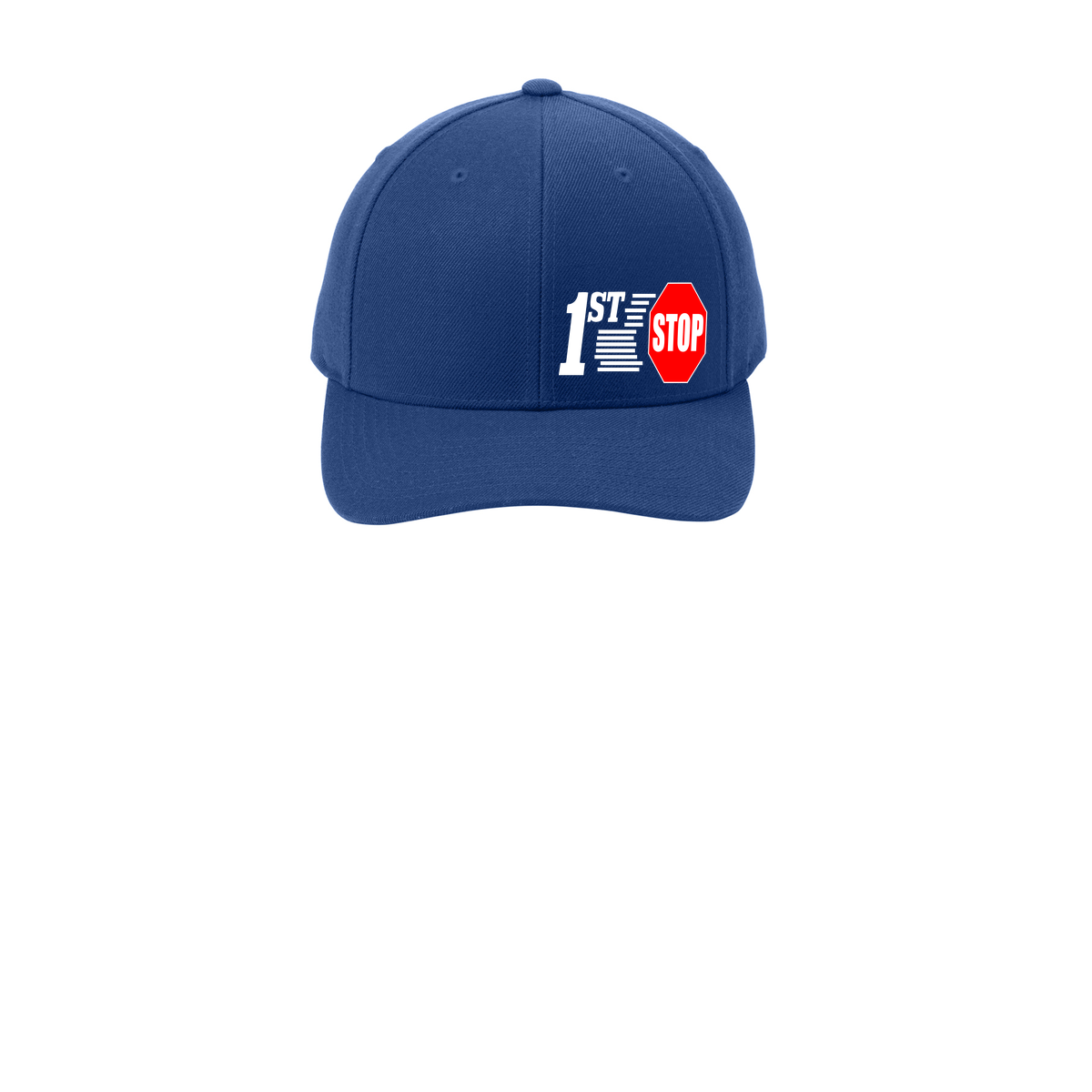 1st Stop Sport-Tek Yupoong Curve Bill Snapback Cap