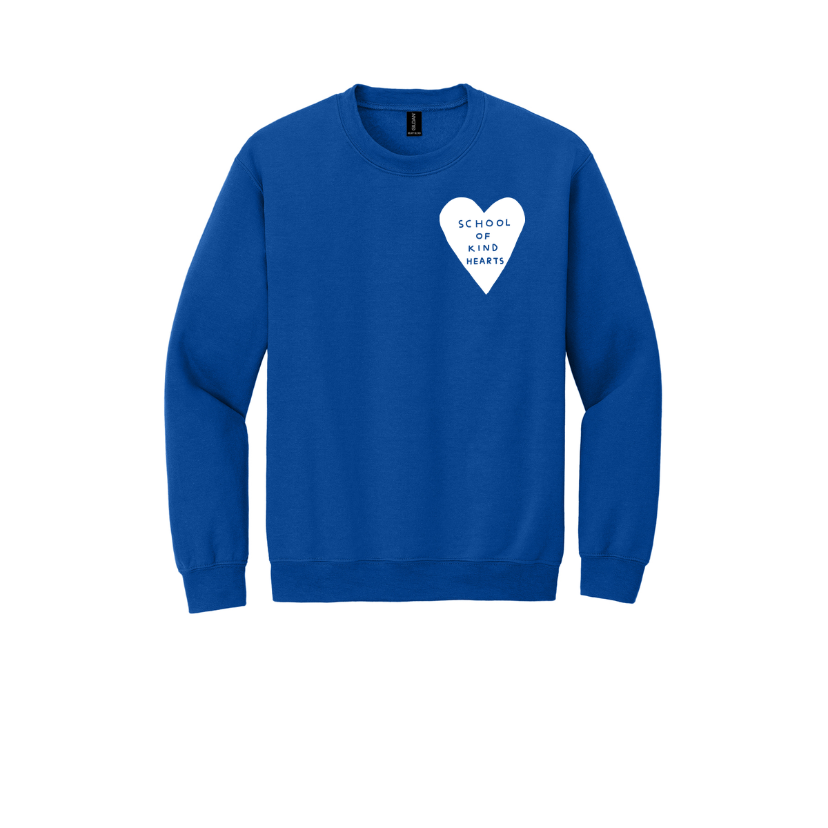 Adult Crewneck Sweatshirt- White Heart