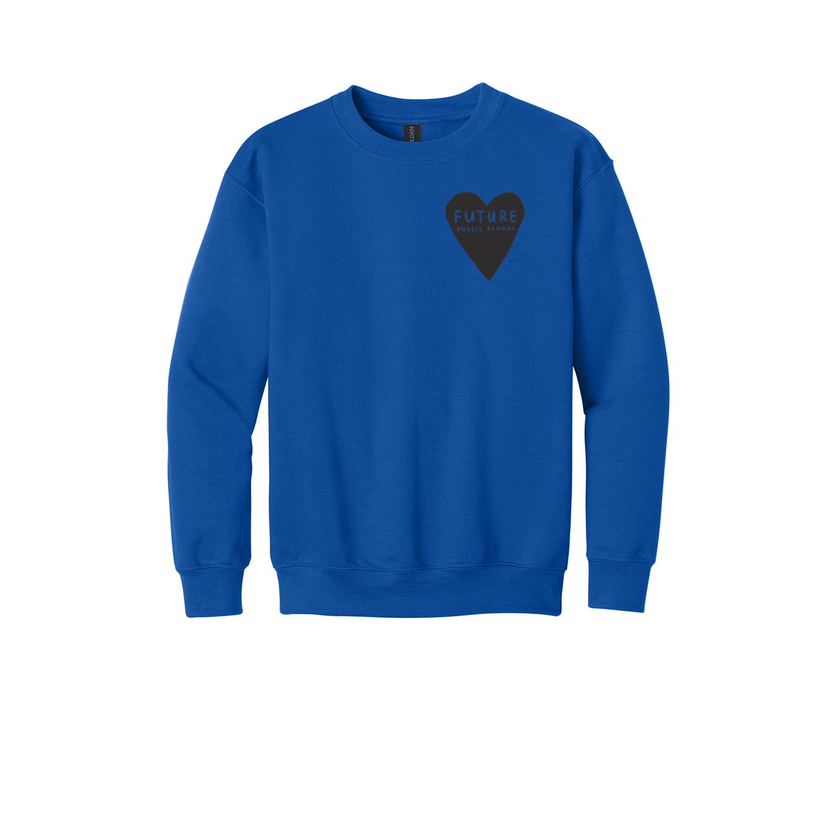 Youth Crewneck Sweatshirt- Black Future Heart